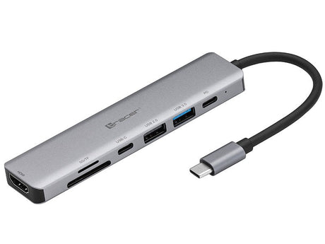 EAN 5907512868638 - Tracer TRAPOD46997 base para portátil y replicador de puertos USB Tipo C Aluminio imagen 1
