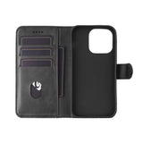 Wales Iphone 15 Wallet Cover.  Black. Material: 100% Plastic