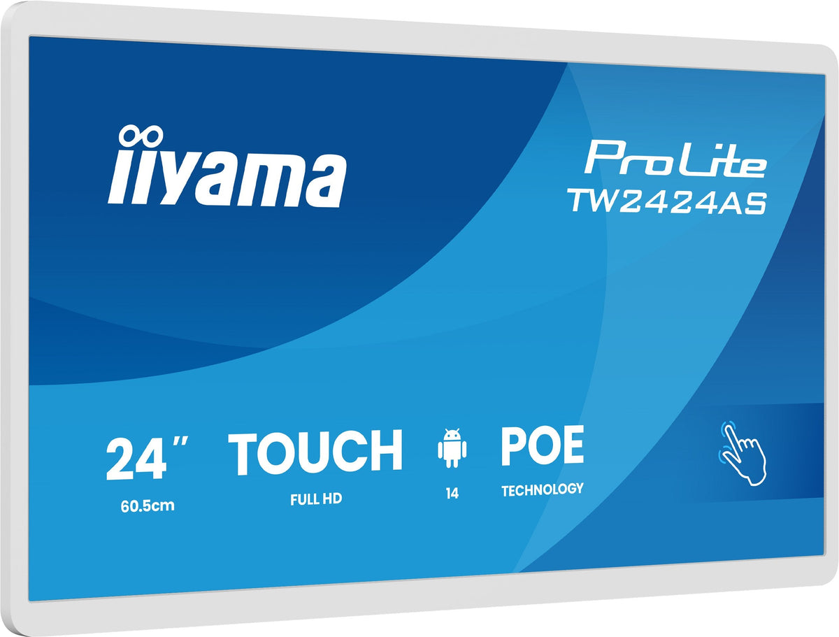 Iiyama 60,5cm (23,8") Tw2424as-W3p 16:9 M-Touch Usbc Android