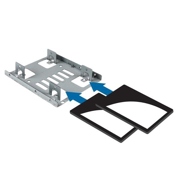 EAN 0065030852593 - StarTech.com BRACKET25X2 panel bahía disco duro 8,89 cm (3.5") Panel de instalación Acero inoxidable imagen 5