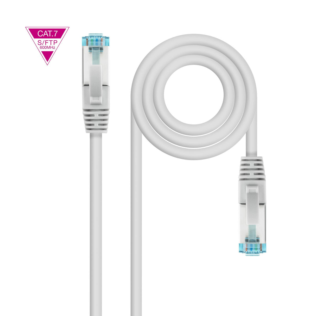 EAN 8433281011656 - Nanocable 10.20.1700-W cable de red 0,5 m Cat7 SF/UTP (S-FTP) imagen 1