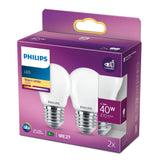 Philips Led Classic - Lámpara Led - Form: P45 - E27 - 4.3 W (Equivalente 40 W)