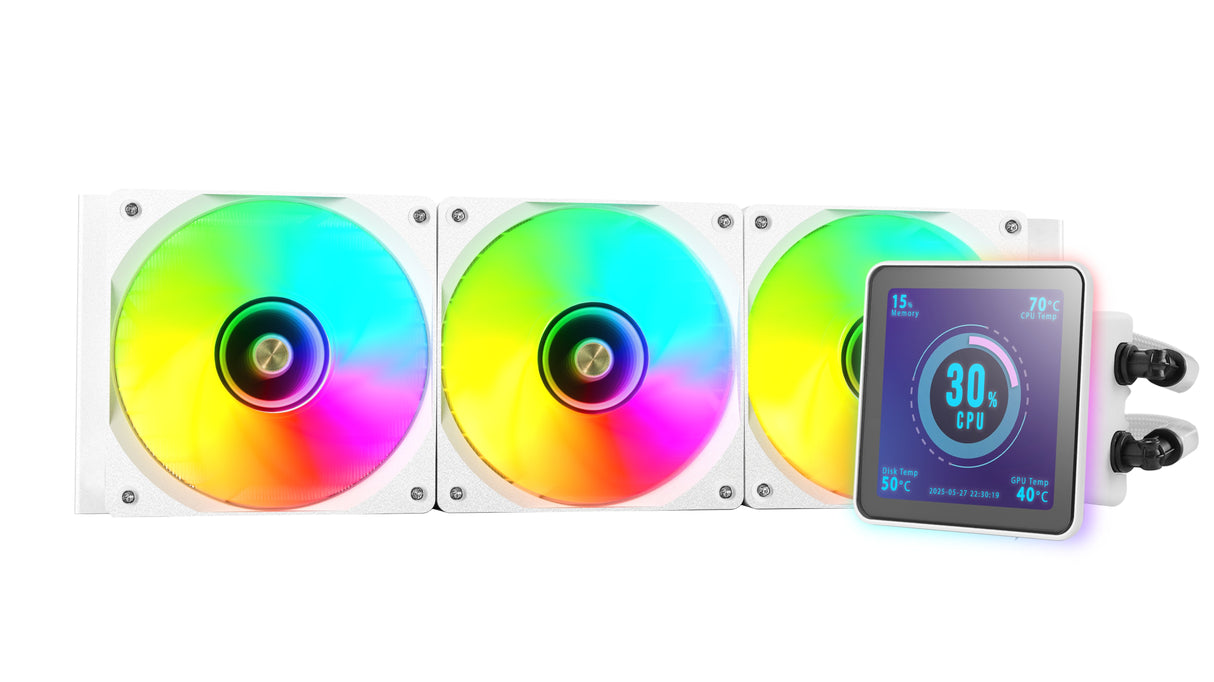 Refrigeración Líquida Cpu Mars Gaming Ml-Visionpro360w  Todo En Uno 12 Cm Blanco 1 Pieza(S)
