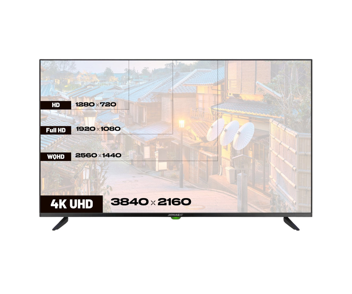 Japannext Jn-Ips430uhd60f Pantalla Para Pc 109,2 Cm (43") 3840 X 2160 Pixeles 4k Ultra Hd Lcd Negro
