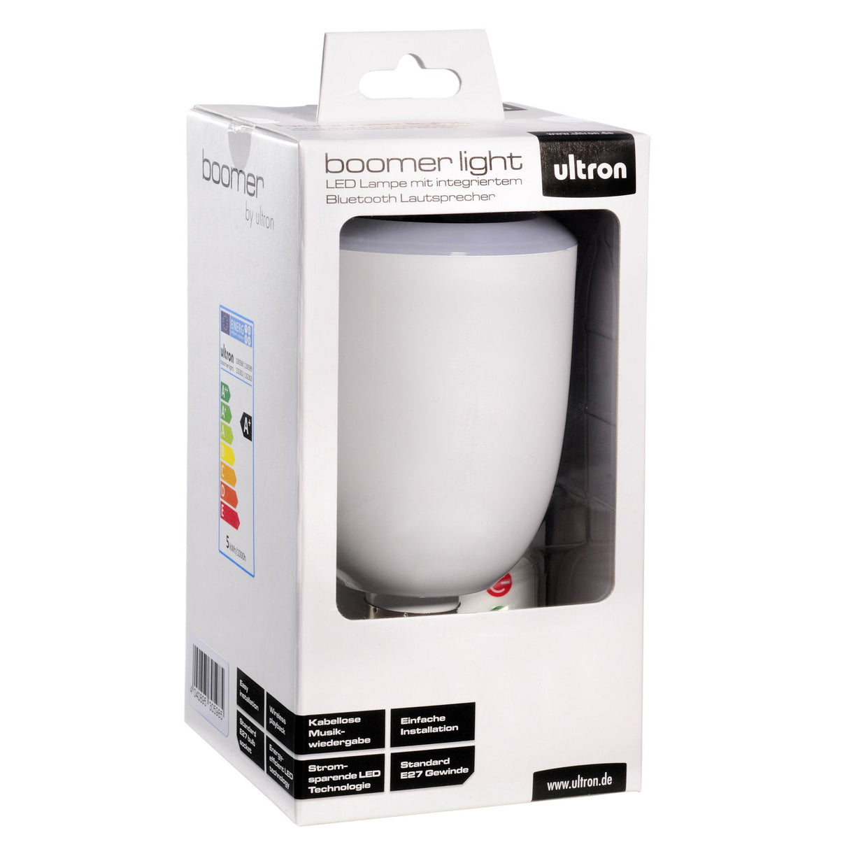 Altavoz Ultron Boomer Light Blanco Bluetooth M. Led Lampee27