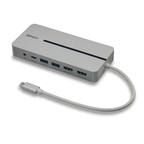 EAN 4002888433600 - Lindy 43360 base para portátil y replicador de puertos Alámbrico USB 3.2 Gen 1 (3.1 Gen 1) Type-C Plata,  imagen 1