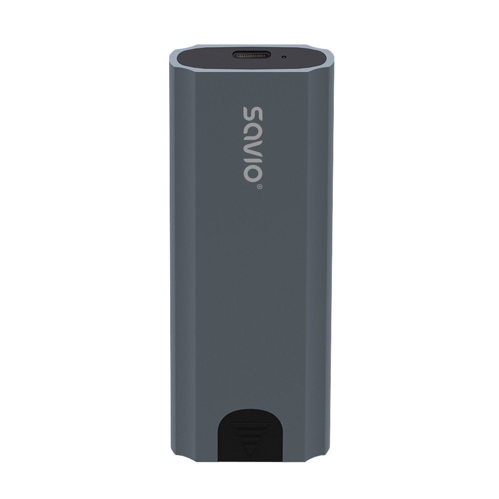 Carcasa Para Unidad Externa Savio M.2 Ssd Nvme, Usb-C 3.1, Ak-67, Gris
