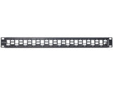 Delock 19z Keystone Patch Panel 24 Port Staggered With Strain Relief