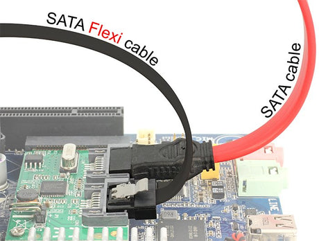 EAN 4043619838394 - DeLOCK 0.2m 2xSATAIII cable de SATA 0,2 m Negro imagen 3