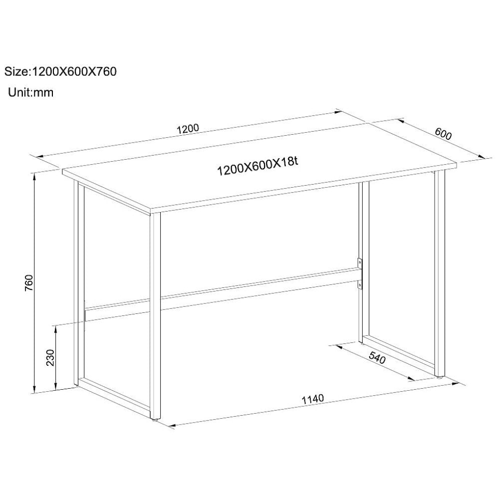 Techly Ica-Tb 3545w Escritorio De Computadora Blanco