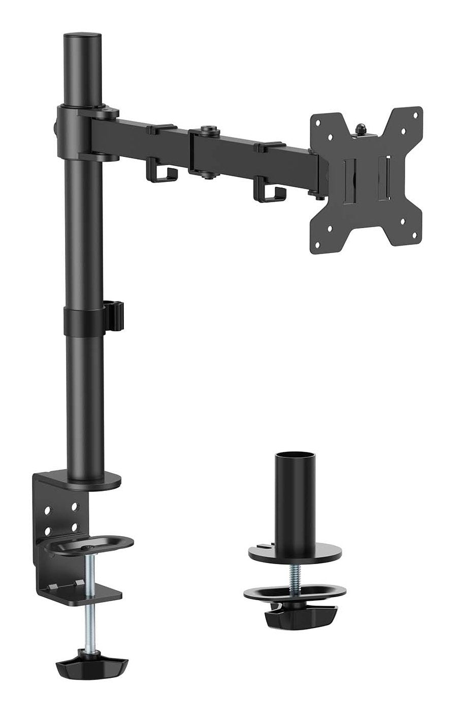 Aisens Soporte De Mesa Eco Giratorio E Inclinable Para Monitor/Tv 10kg (3 Pivotes, 1 Brazo) De 17-32, Negro
