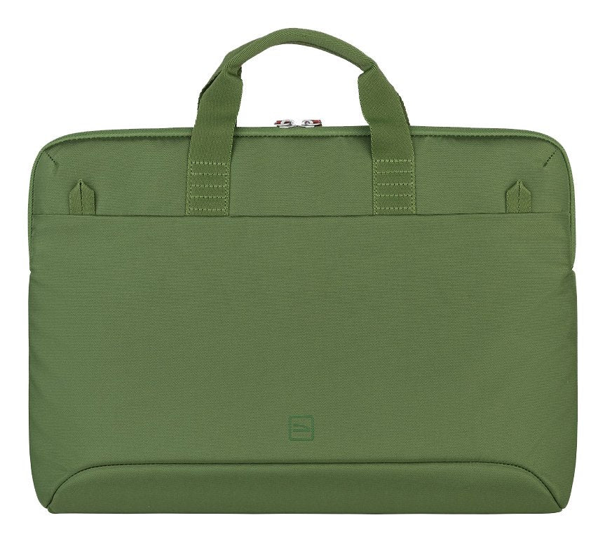 Tucano Smilza Maletin Portatil 15,6" - Tamaño Slim - Sistema Anti-Choques - Mango Doble - Verde