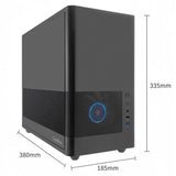 Coolbox Caja Matx Mp2 Negra Usb-C 3.2 Gen1 Ventilador 120 Pwm Full Metal S/Fte