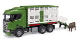Bruder Scania Super 560r Camión De Transporte De Animales, Modelo De Vehículo Con 1 Ganado 3548