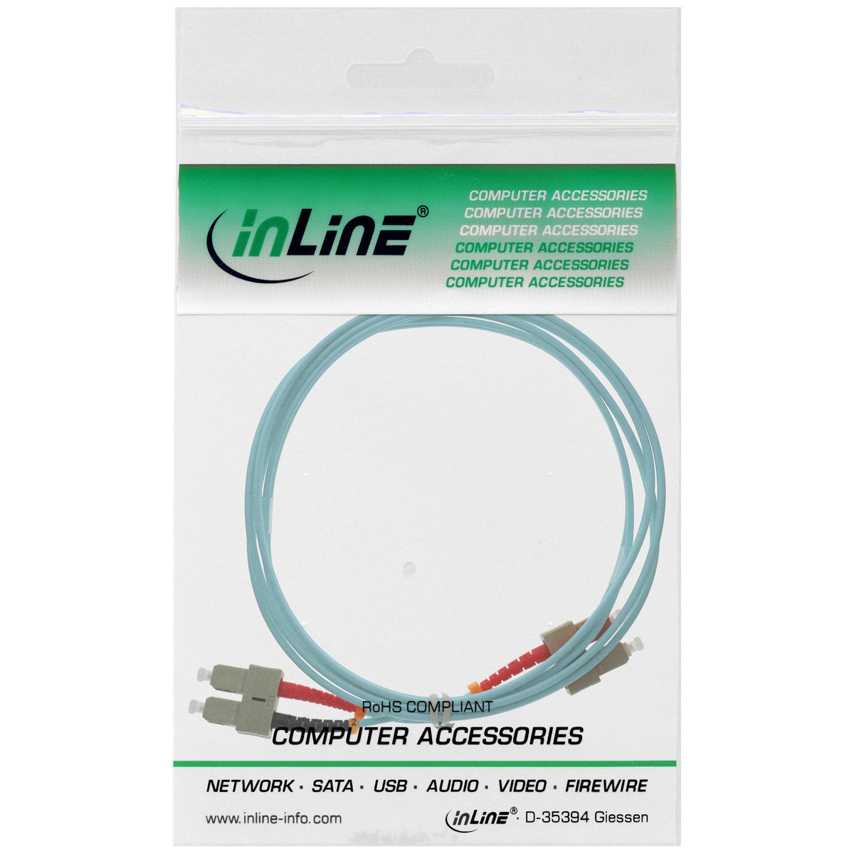 Inline® Fiber Optical Duplex Cable Sc/Sc 50/125?M Om3 20m