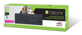 Techly Ictwc006-Us Teclado Inalámbrico Rf 2.4ghz Usb Chocolate