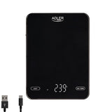 EAN 5903887808583 - Adler AD 3177B báscula de cocina Negro Encimera Rectángulo Báscula electrónica de cocina imagen 2