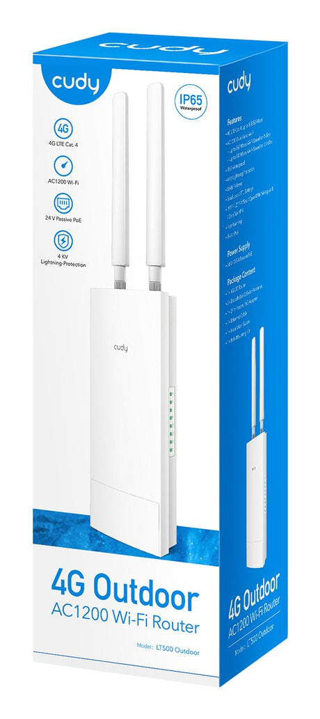 EAN 6971690792848 - Cudy LT500 router inalámbrico Ethernet rápido Doble banda (2,4 GHz / 5 GHz) 4G Blanco imagen 5