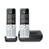 Gigaset Comfort 500a Duo Teléfono Dect/Analógico Identificador De Llamadas Negro, Plata