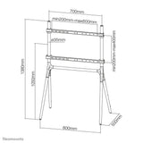 EAN 8717371447397 - Neomounts NM-M1000WHITE soporte para pantalla de señalización 177,8 cm (70") Blanco imagen 8