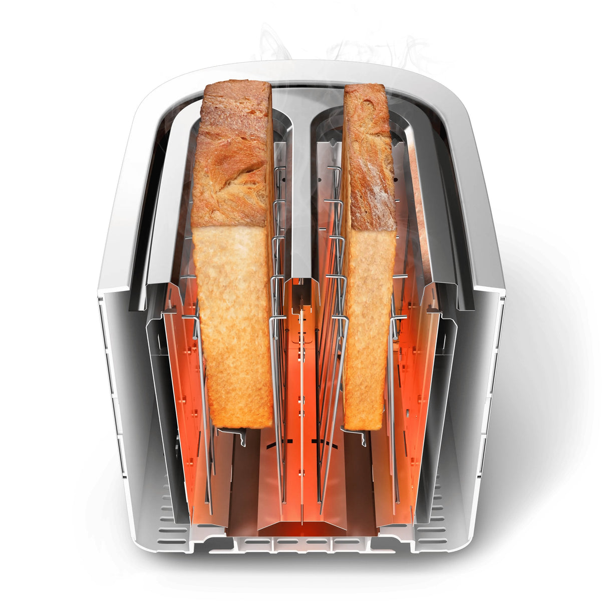 Philips Viva Collection Hd2638/11 Tostadora 7 2 Rebanada(S) 950 W Oro Rosa, Blanco