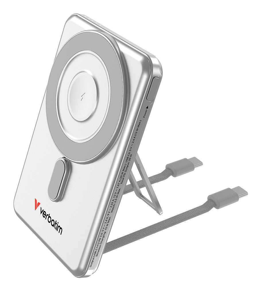 EAN 23942322764 - Verbatim 32276 batería externa 5000 mAh Cargador inalámbrico Plata imagen 1
