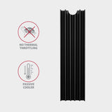 Axagon Clr-M2l10, Disipador Pasivo De Aluminio Para Ssd M.2 2280, Altura 10 Mm