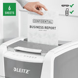 EAN 4002432124114 - Leitz 80140000 triturador de papel Microcorte 55 dB 22 cm Gris, Blanco imagen 8