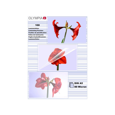 EAN 4030152091676 - Olympia 1x100 DIN A5 80 micron plastificador 100 pieza(s) imagen 1