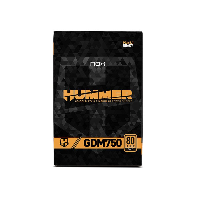 Fuente De Alimentación Nox Hummer Gdm 750w Ventilador 12cm 80 Plus Gold