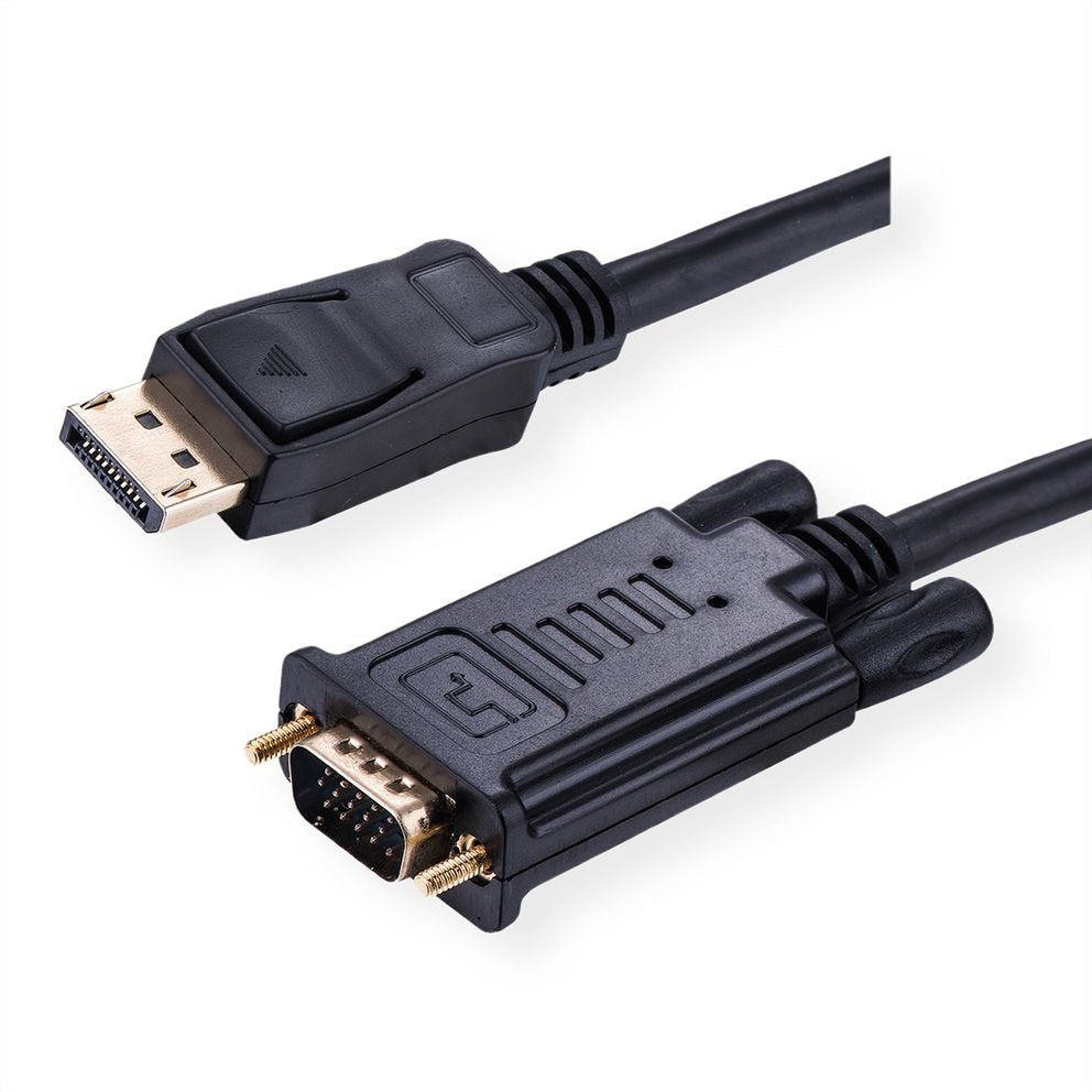Value Cable Displayport-Vga, Dp St - Vga St, Schwarz, 5 M