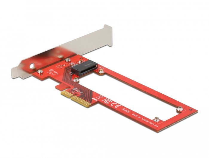 Pci Express X4 Karte Zu 1 X Edsff E1.S Slot - Low Profile Formfaktor