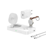 4smarts Qi2 Ladestation Trident + Charger Apple Watch Blanco