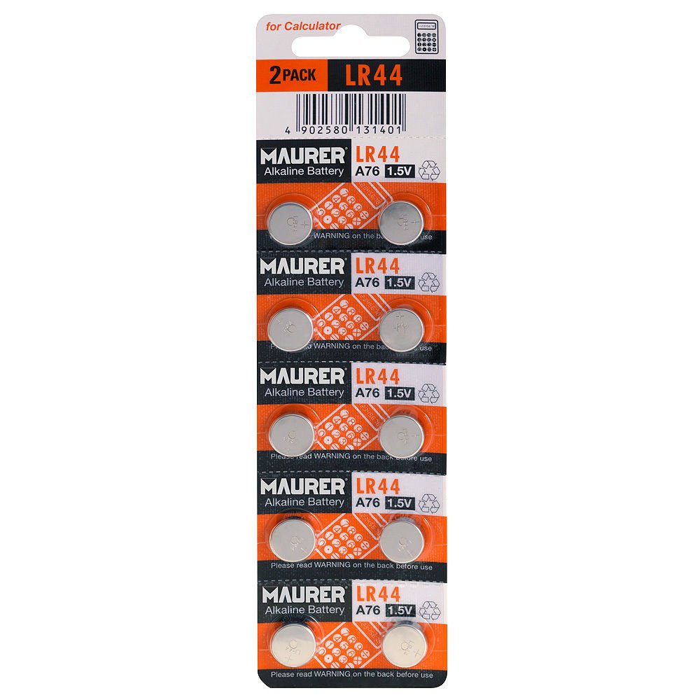 Maxell Pila Boton Alcalina Lr44 Ag13 A76 Blister*10