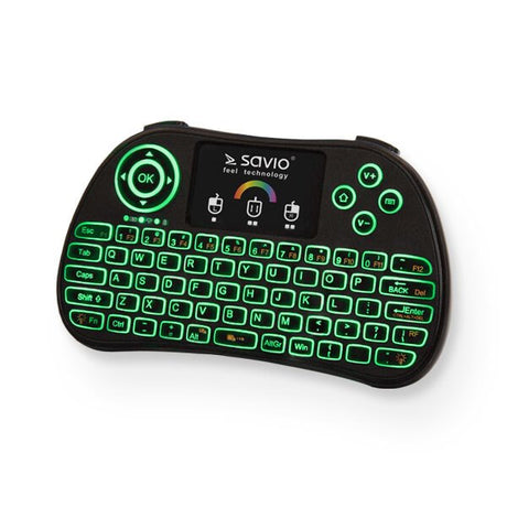 EAN 5901986045441 - Savio KW-03 teclado Universal RF inalámbrico QWERTY Inglés Negro imagen 5