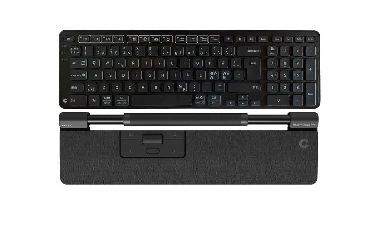 Design Rollermouse Pro Slim  Dark Grey + Balance Keyboard