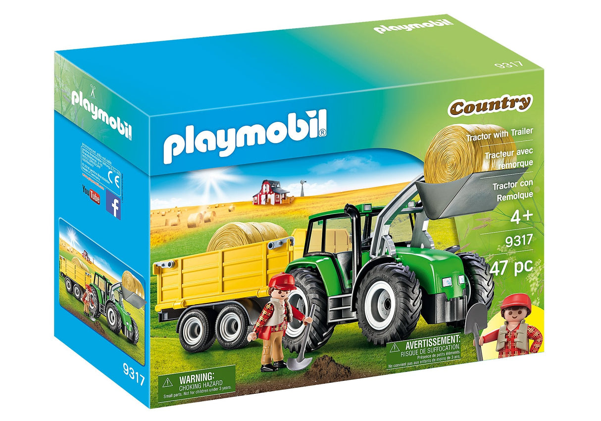 Playmobil Country 9317 Traktor Z Przyczepa