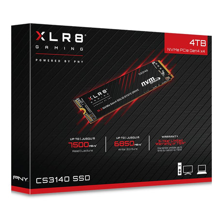 EAN 0751492648521 - PNY CS3140 4 TB M.2 PCI Express 4.0 NVMe 3D NAND imagen 2