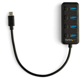 EAN 0065030874335 - StarTech.com HB30C4AIB hub de interfaz USB 3.2 Gen 1 (3.1 Gen 1) Type-C 5000 Mbit/s Negro imagen 4