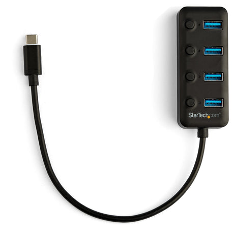 EAN 0065030874335 - StarTech.com HB30C4AIB hub de interfaz USB 3.2 Gen 1 (3.1 Gen 1) Type-C 5000 Mbit/s Negro imagen 4