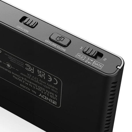 EAN 4002888433594 - Lindy 43359 base de conexión para disco duro USB 3.2 Gen 2 (3.1 Gen 2) Type-C Negro imagen 4