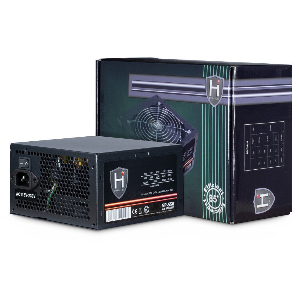 Fuente De Alimentación Inter-Tech 550w Hipower Sp-550 1x 120mm Lüfter Retail