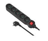 EAN 5902211108122 - Maclean MCE185 base múltiple 5 m 5 salidas AC Interior Negro imagen 1