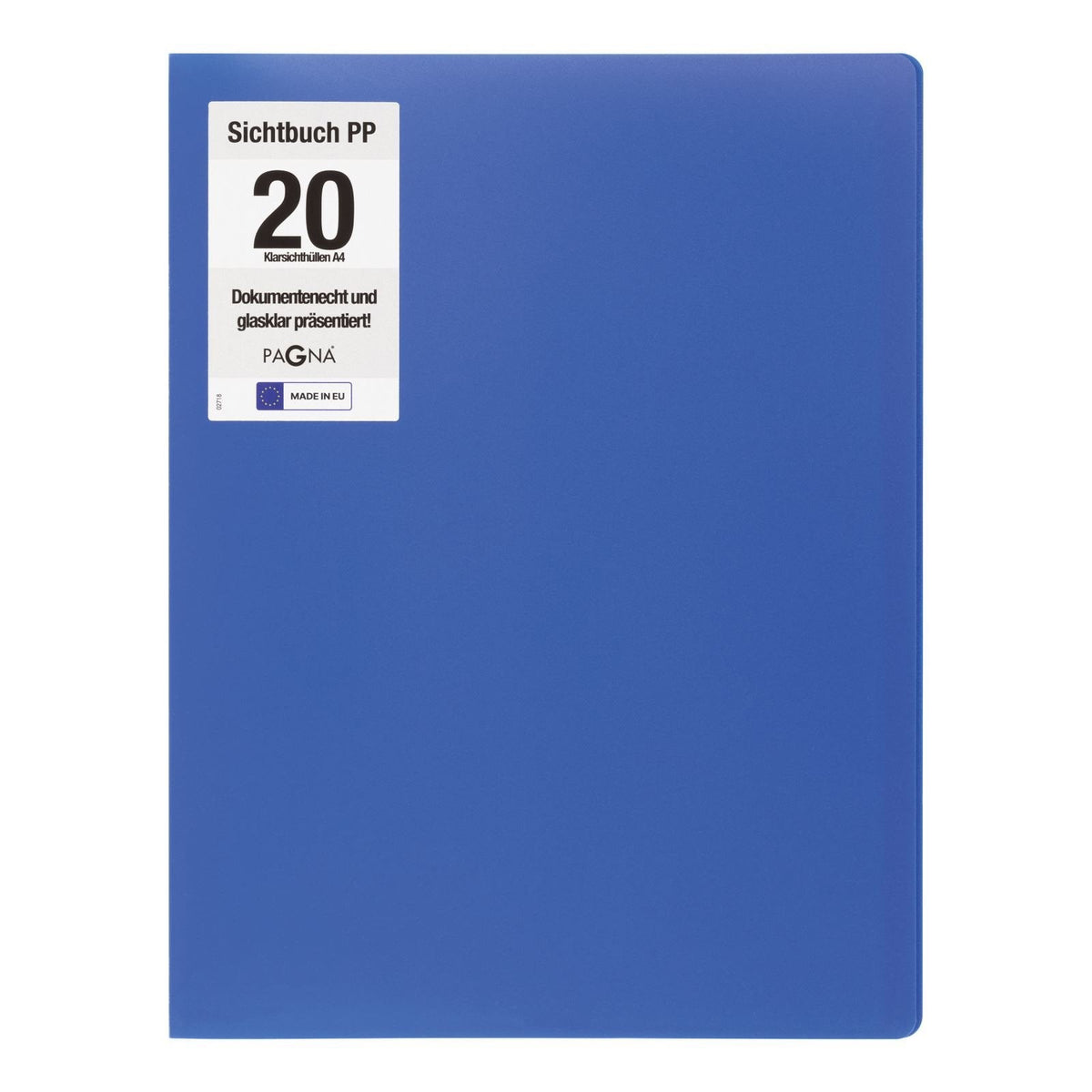 Pagna Office Sichtbuch Din A4, 20 Fundas Azul, 1 Unidades