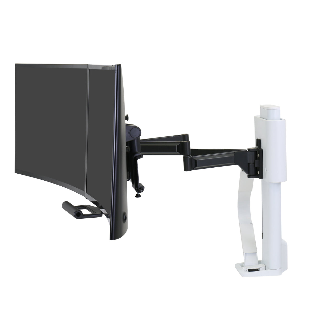 Soporte Monitor Ergotron Trace 45-631-216 Para  (27") Blanco Escritorio, Soporte De Monitor Blanco, Abrazadera, 9,8 Kg, 54,6 Cm (21.5"), 68,6 Cm (27"), 100 X 100 Mm, Blanco