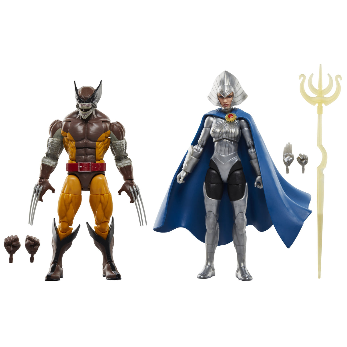 Set Figuras Hasbro Marvel Legends Series Lobezno Vs. Lilandra Neramani