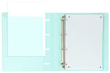 Oxford Live & Go Carpeta 4 Anillas 35mm Europeanbinder A4+ Polyfoam C/Recambio 5x5 Azul Pastel