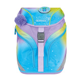 Herlitz Softlight Greenline Little Monster Juego De Mochila Escolar Chica Poliéster Azul, Lila, Amarillo