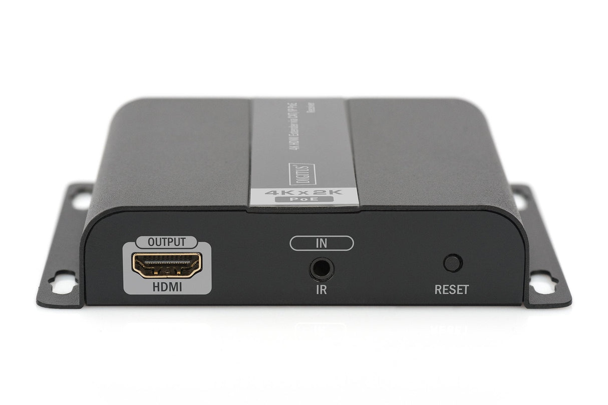 Digitus Set Extensor Hdmi 4k Poe 120m Unidad Receptora Negro
