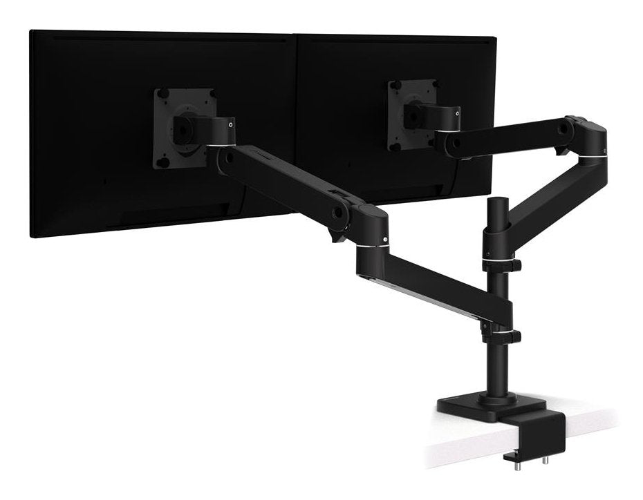 Ergotron Lx Pro - Kit De Fijación (Doppelgelenkarm) - Modular - Para 2 Lcd-Displays - Con Flachem C-Klemmen - Negro - Tamaño De Pantalla: Hasta 61 Cm (Hasta 24 Pulgadas)